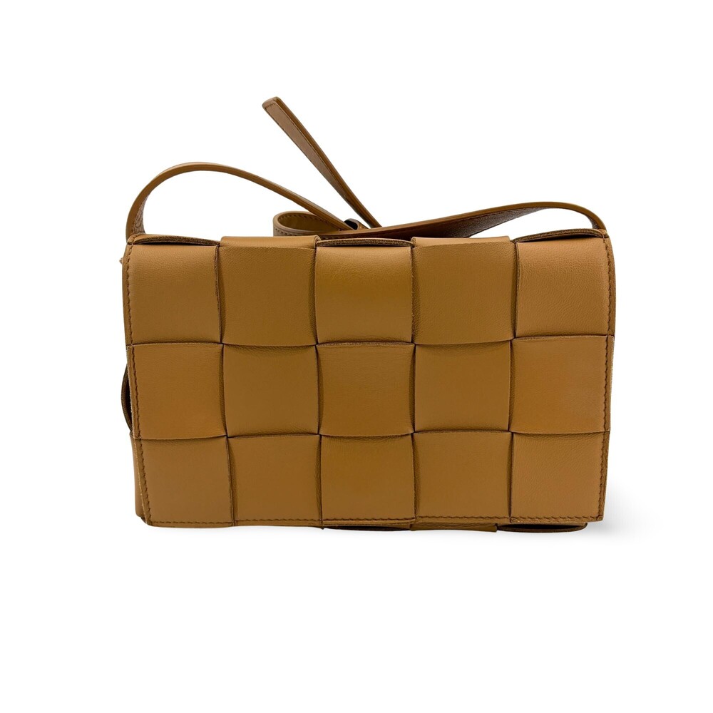 Bottega Veneta Cassette Zip Maxi Intrecciato Webbed Canvas
